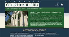 Desktop Screenshot of courtbulletin.com