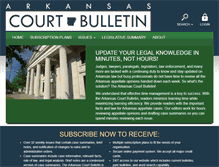 Tablet Screenshot of courtbulletin.com